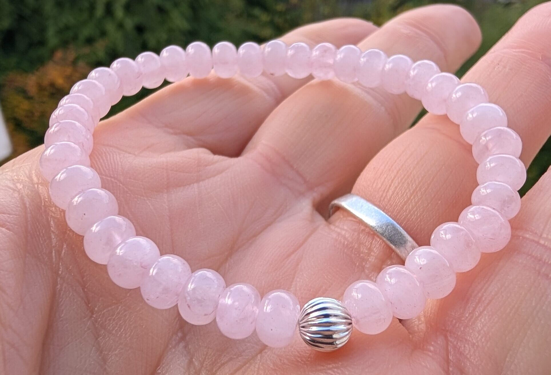 Elemental Ripples House Rose Quartz Bracelet — A Hug You Can Wear - Ripples of Yorkshire